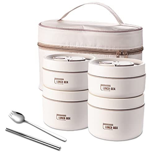 Kit Potes Térmicos + Lancheira e Talheres LunchBox